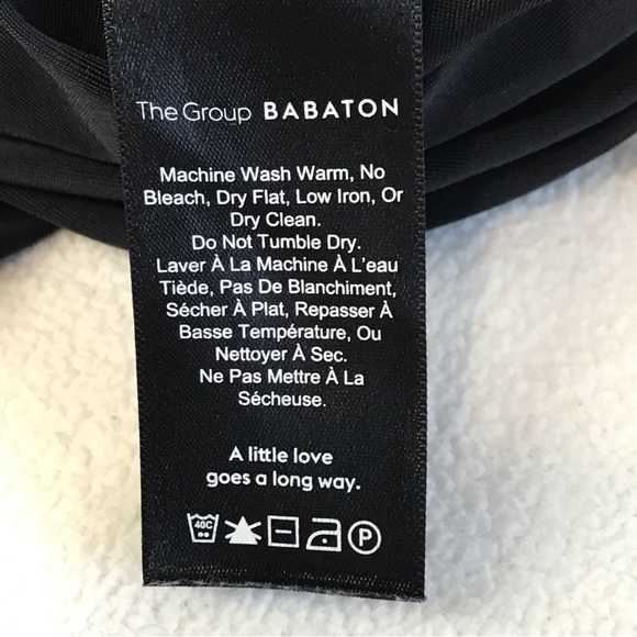 Aritzia Babaton black sleeveless cheeky body suit nylon spandex Size XXS - Picture 6 of 9